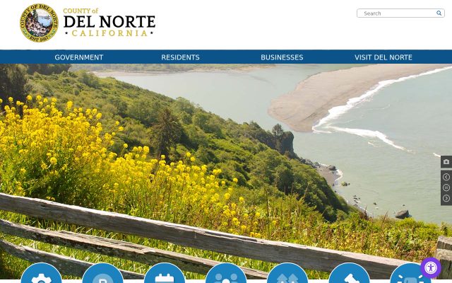 Screenshot of Del Norte County Jail website