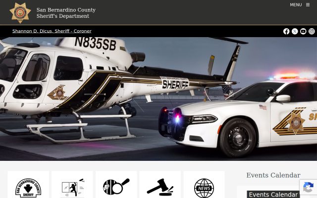 Screenshot of West Valley Detention Center website