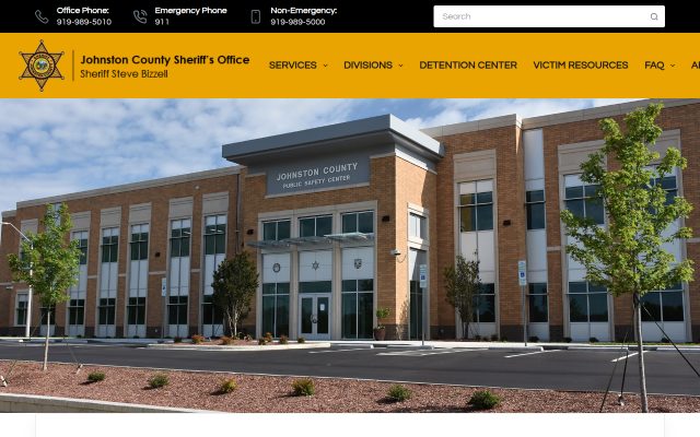 Screenshot of Jackson County Correctional Facility website