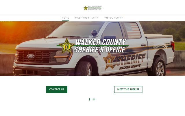 Screenshot of Walker County Jail website