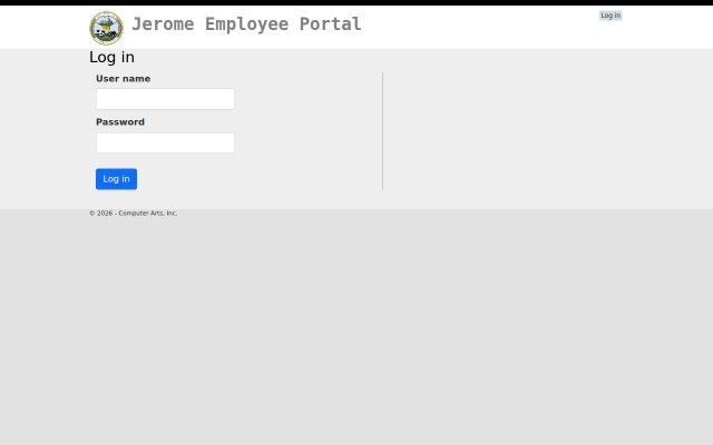 Screenshot of Jerome County Jail website