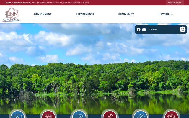Screenshot of Linn County Jail website