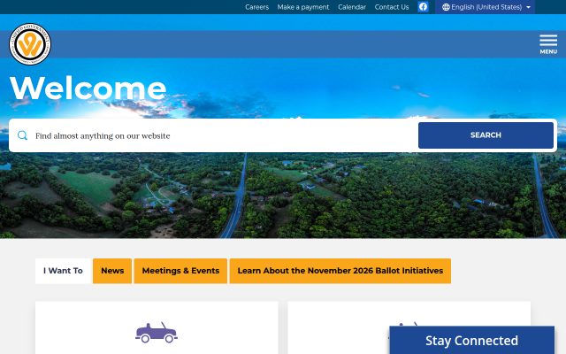 Screenshot of Wyandotte County Adult Detention Center website