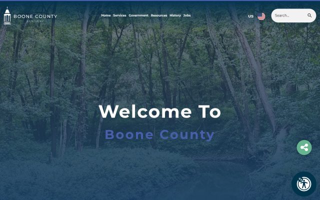 Screenshot of Boone County Jail website