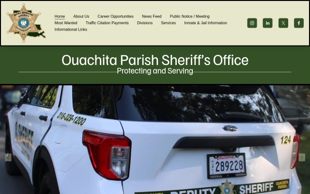 Screenshot of Ouachita Correctional Center website