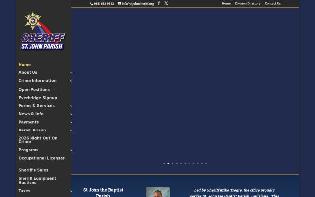 Screenshot of Sherman Walker Correctional Facility website