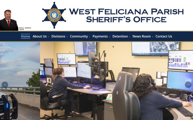 Screenshot of West Feliciana Parish Detention Center website