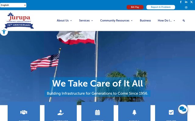 Screenshot of Jackson County Adult Detention Center website
