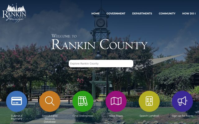Screenshot of Rankin County Jail website