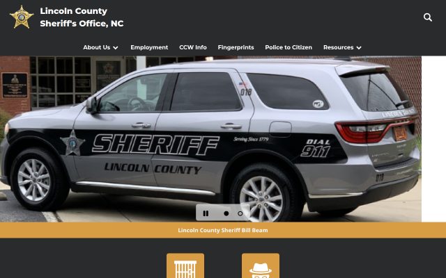 Screenshot of Harven A. Crouse Detention Center website