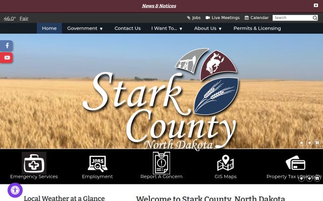 Screenshot of Southwest Multi-County Correction Center website