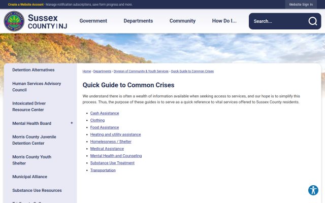 Screenshot of Keogh-Dwyer Correctional Facility website