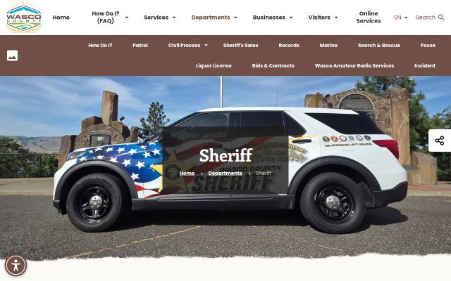 Screenshot of Northern Oregon Regional Correctional Facility website