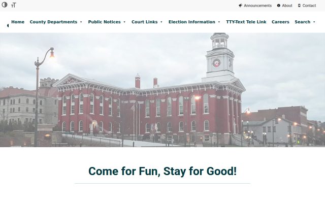 Screenshot of Jefferson County Jail website