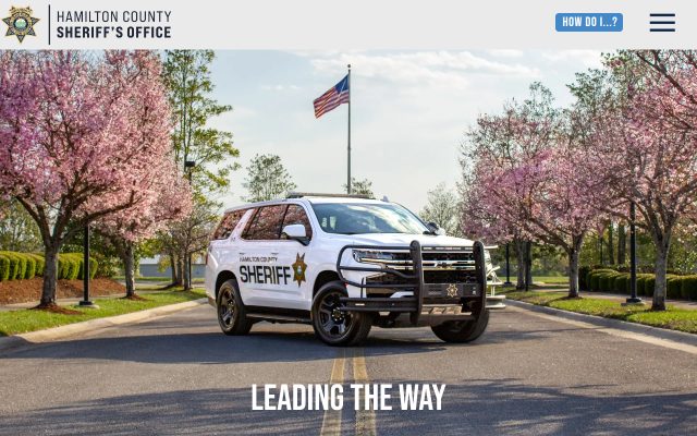 Screenshot of Hamilton County Jail website