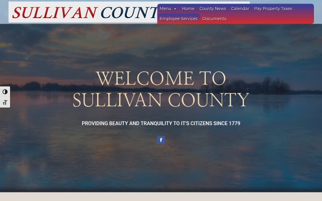 Screenshot of Sullivan County Jail website