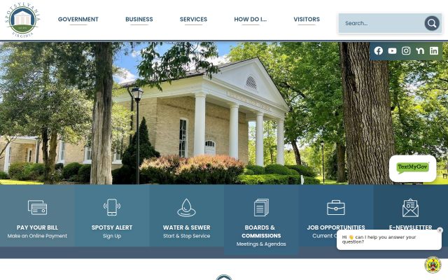 Screenshot of Rappahannock Regional Jail website